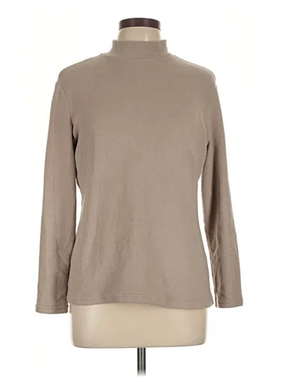 Pre-owned 32 Degrees Long Sleeve Top Tan Turtleneck Tops
