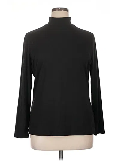 Pre-owned 32 Degrees Long Sleeve Turtleneck In Black