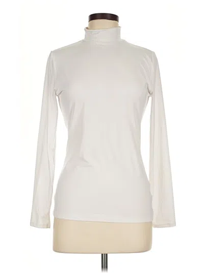 Pre-owned 32 Degrees Long Sleeve Turtleneck In Ivory