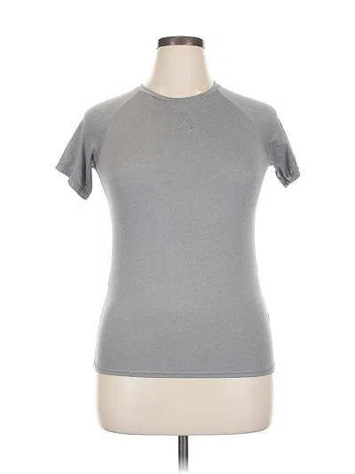 Pre-owned 32 Degrees Short Sleeve Turtleneck In Gray