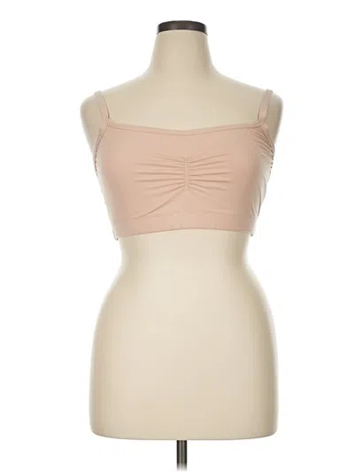 Pre-owned 32 Degrees Tube Top Tan Strapless Neckline Tops