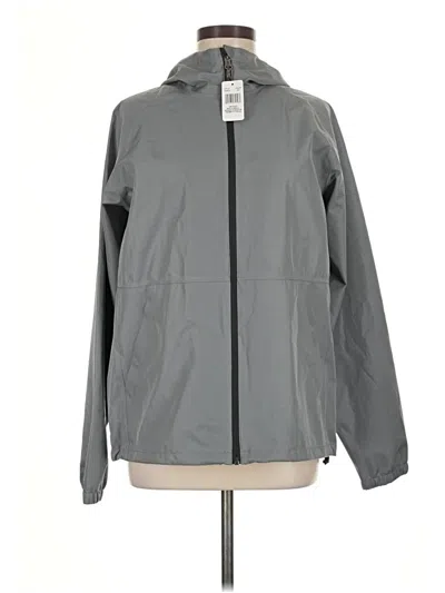 32 Degrees Windbreaker Jacket In Gray