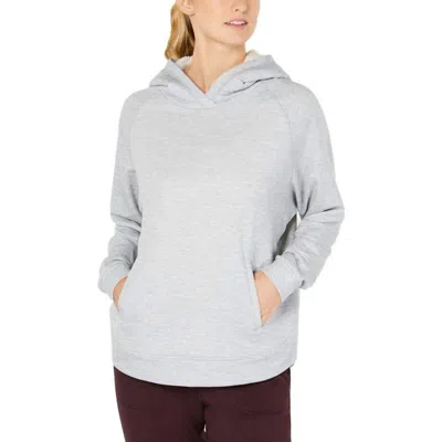 32 Degrees Women's Activewear Fleece Lined Hoodie In White Combo In Gray