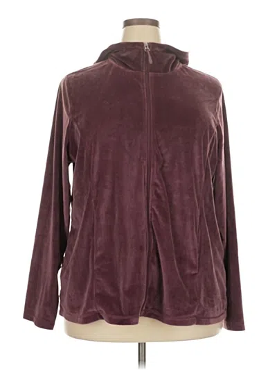Pre-owned 32 Degrees Zip Up Hoodie In Burgundy