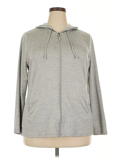 Pre-owned 32 Degrees Zip Up Hoodie In Gray