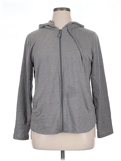 Pre-owned 32 Degrees Zip Up Hoodie In Gray