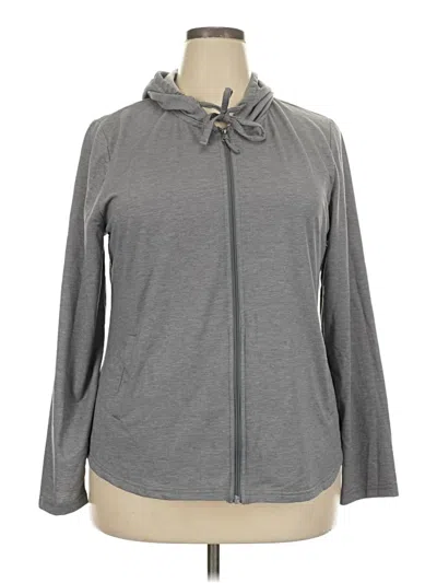 Pre-owned 32 Degrees Zip Up Hoodie In Gray