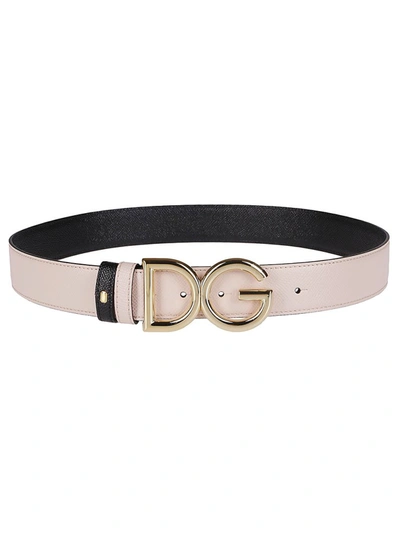 Dolce & Gabbana Reversible Belt In Pink