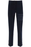 THOM BROWNE 4-BAR COTTON TROUSERS,FJQ042A06772 415