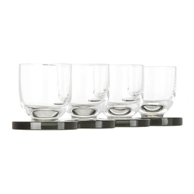 Tom Dixon Puck Set Of 4 Cordial Glasses In Clear