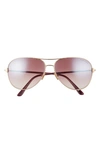 TOM FORD CLARK 61MM GRADIENT AVIATOR SUNGLASSES,FT0823W6128U