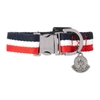 MONCLER GENIUS MULTICOLOR POLDO DOG COUTURE EDITION STRIPED COLLAR