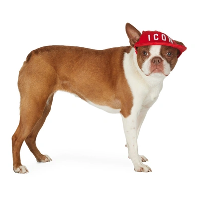 Dsquared2 红色 Icon Ottawa 宠物棒球帽 In M818 Redwht
