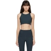 Girlfriend Collective Topanga Low-impact Longline Sports Bra In Midnight