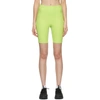 GIRLFRIEND COLLECTIVE GREEN HIGH-RISE BIKE SHORTS