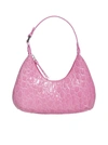 BY FAR BY FAR BABY AMBER EMBOSSED SHOULDER BAG