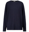 The Row Sibel Oversized Wool And Cashmere-blend Sweater In Blue