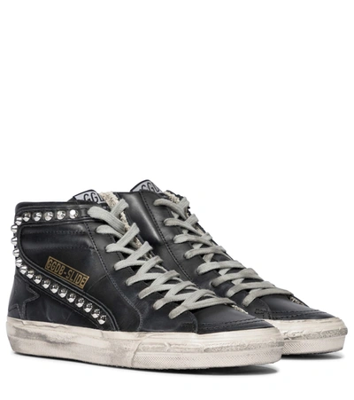 Golden Goose Maison Margiela Black Canvas Love To Death Sneakers In Gray