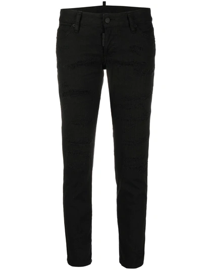 DSQUARED2 MID-RISE CROPPED JEANS