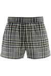 GANNI GANNI SEERSUCKER CHECK SHORTS