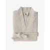 Yves Delorme Pierre Astreena Cotton-blend Bathrobe M In Pierre