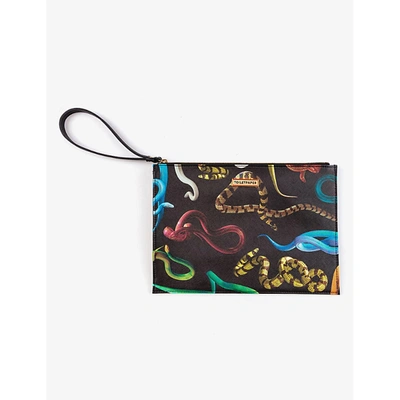 Seletti Toiletpaper Loves  Snakes Pouch Bag