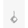 THOMAS SABO WOMENS WHITE CRESCENT MOON STERLING SILVER AND ZIRCONIA CHARM,R03710508