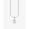 THOMAS SABO THOMAS SABO WOMEN'S WHITE FRESHWATER PEARL AND STERLING SILVER NECKLACE,43299081