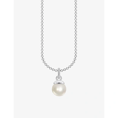 Thomas Sabo Freshwater Pearl And Sterling Silver Necklace In White