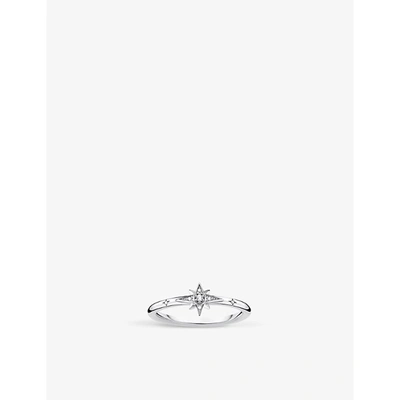 Thomas Sabo Star Sterling-silver And Zirconia Ring In White