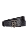 BURBERRY EMBOSSED MONOGRAM BELT,14201261