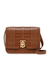 BURBERRY LEATHER WOVEN TB BAG,15166047