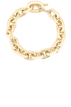 Rabanne Chunky Gold Chain Bracelet With Toggle Clasp In Gold