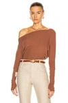 ENZA COSTA SWEATER KNIT SLOUCH TOP,ENZF-WK55