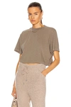 Cotton Citizen Tokyo Crop Tee In Ash