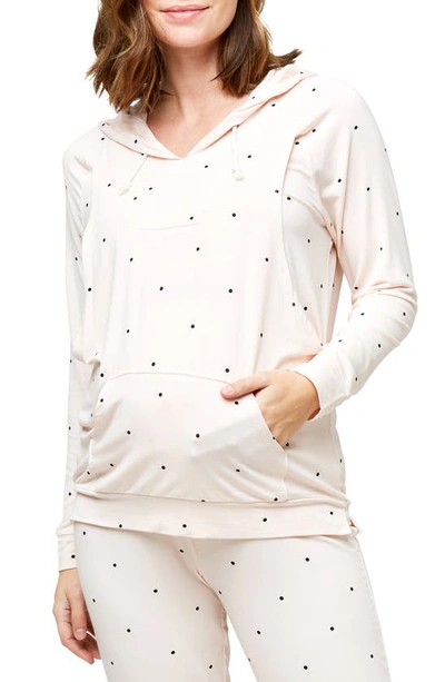 NOM MATERNITY SIMONE MATERNITY/NURSING HOODIE,9098