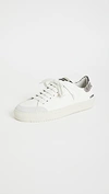 Axel Arigato Clean 90 Sneakers In White Leather In White/snake/black