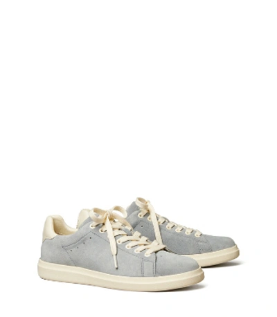 Tory Burch Howell Court Suede Sneaker In Aria/new Ivory
