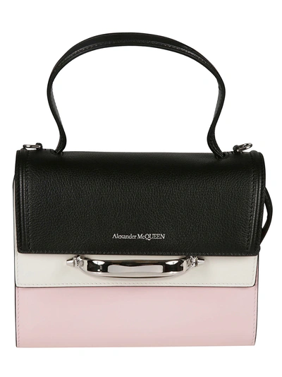 Alexander Mcqueen Multicolour Contrast Panel Tote Bag In Multicolor