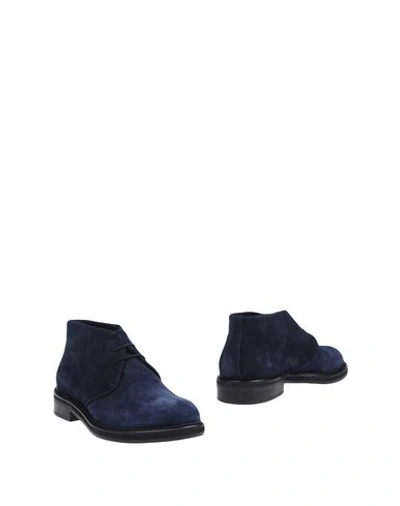 Marc Edelson Ankle Boots In Dark Blue