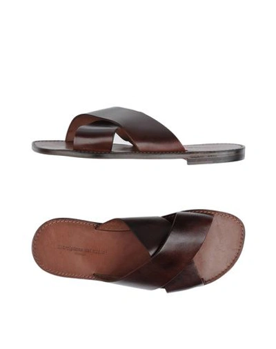 L'artigiano Del Cuoio Sandals In Brown