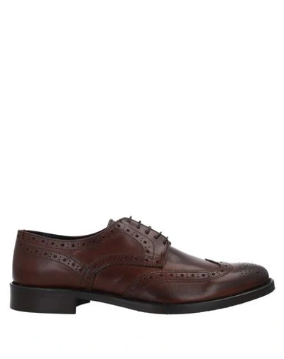 Bruno Verri Lace-up Shoes In Brown