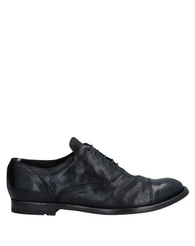 Officine Creative Italia Laced Shoes In Black