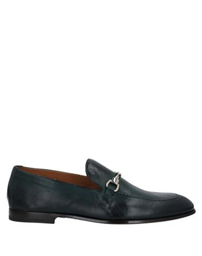 Doucal's Loafers In Deep Jade