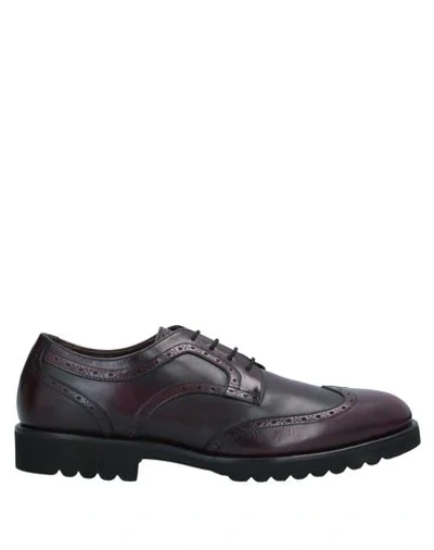 Aldo Brué Lace-up Shoes In Deep Purple