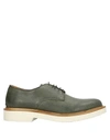 Antica Cuoieria Laced Shoes In Military Green