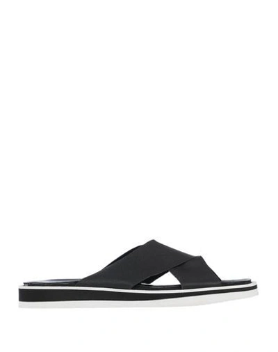 Accademia Studio Sandals In Black