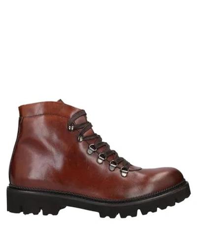 Domenico Tagliente Ankle Boots In Dark Brown