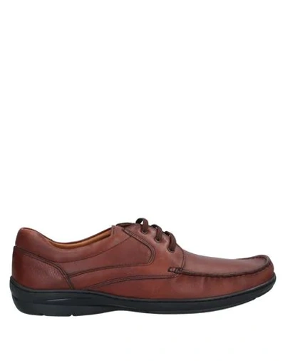 Braking By Loncar Laced Shoes In Brown | ModeSens display picture 1