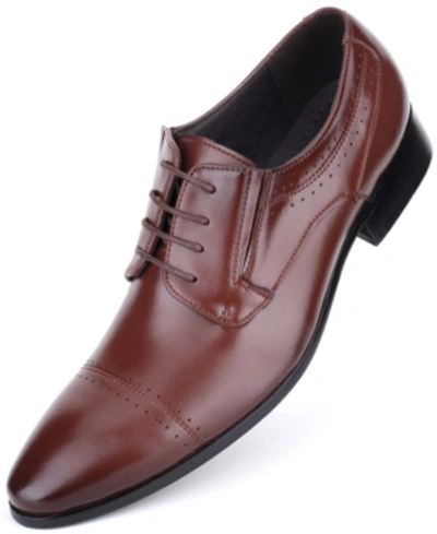 Mio Marino Men's Polish Oxford Shoes Men's Shoes In Rust